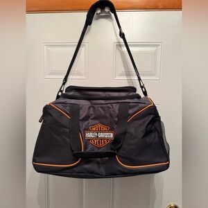 Harley-Davidson Black Sport Duffel Bag with Orange trim